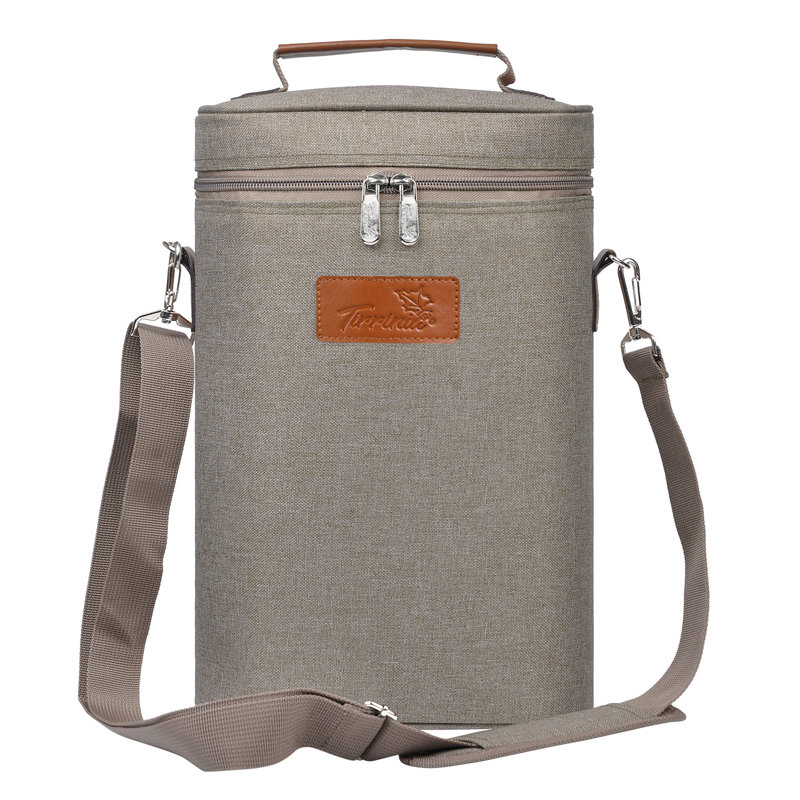 Porte-bouteilles Tirrinia pour 2 bouteilles, gris