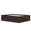 Lit plateforme double avec lit gigogne et 2 tiroirs, lits en bois massif avec multiprise-393794852-393794853