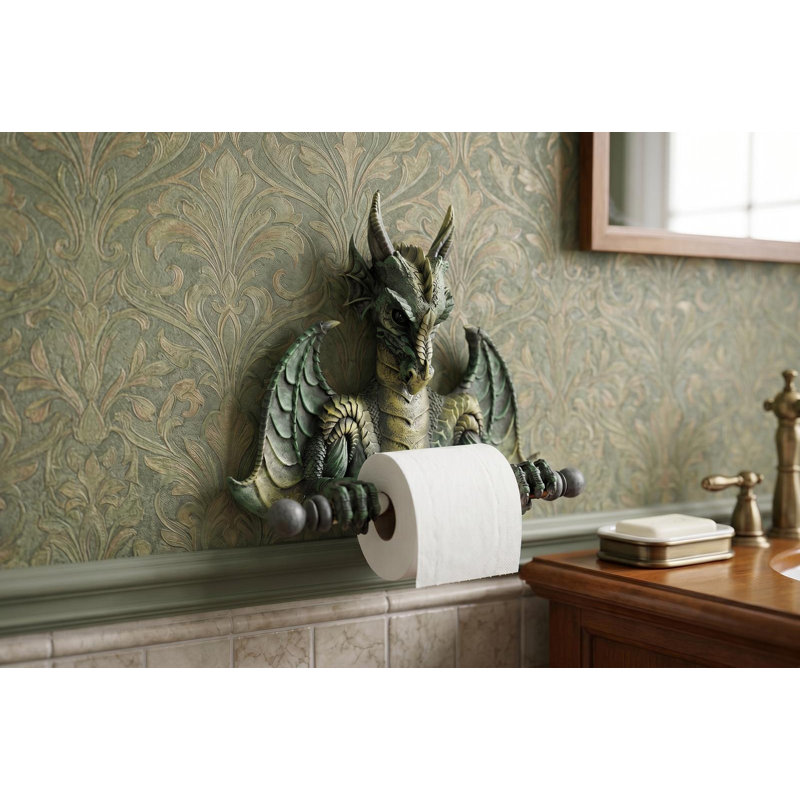 Tyrant Dragon Wall Mount Toilet Paper Holder