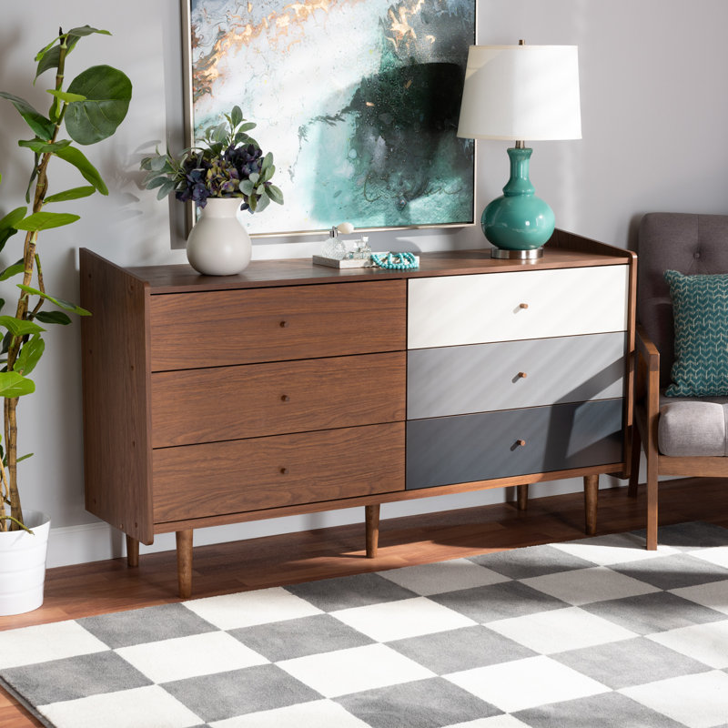 Commode double 6 tiroirs Luke