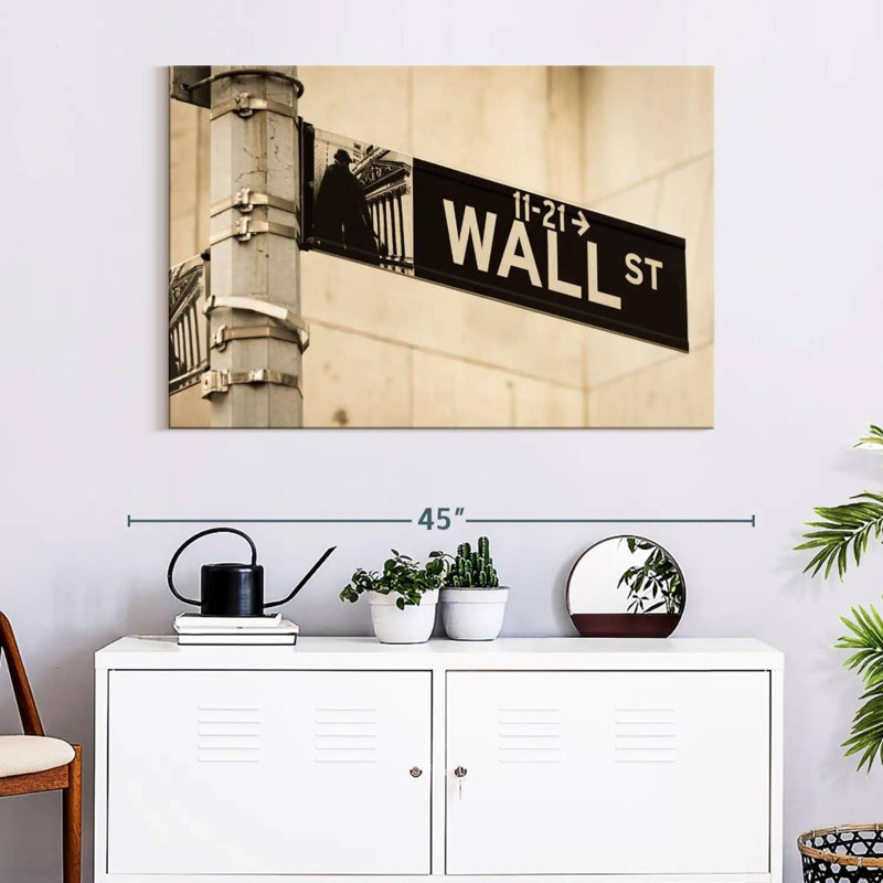 Lynelle Wall Street Sign, 26" H x 39" W