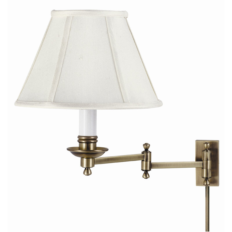 Lampe avec bras pivotant Hilary, Laiton antique