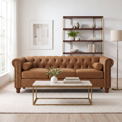Ensemble de salon 3 pièces Jhosep en similicuir Air Leather