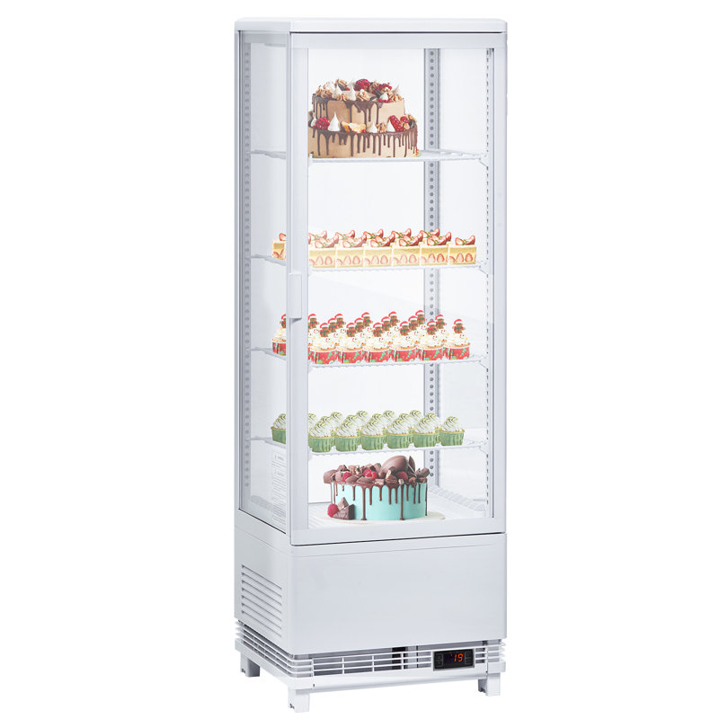 Commercial Countertop Display Refrigerator – 4.2 Cu.Ft Capacity – Double-Layer Glass Door
