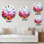 Rose champ et prairie - horloge murale moderne-59914702