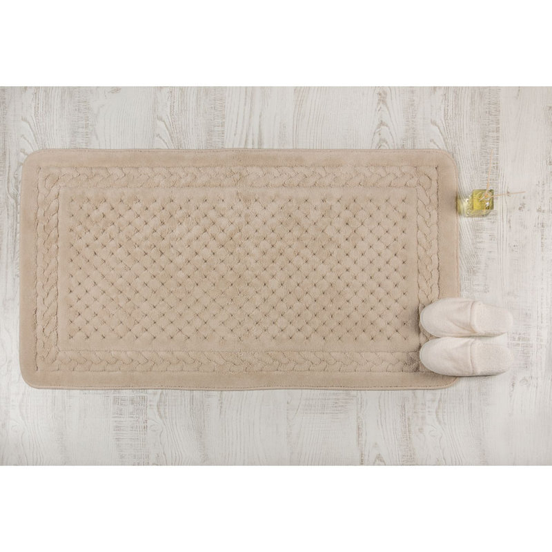 Non-Slip Bath Rug, Mink