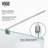 Pacifica 36" W x 48" D x 79" H Hinged Frameless Shower Enclosure with 3/8  Clear Glass&Base-1405271065-1405271063