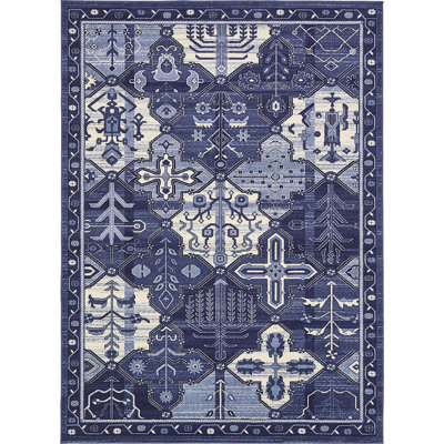 Tapis oriental bleu Abdurraheem