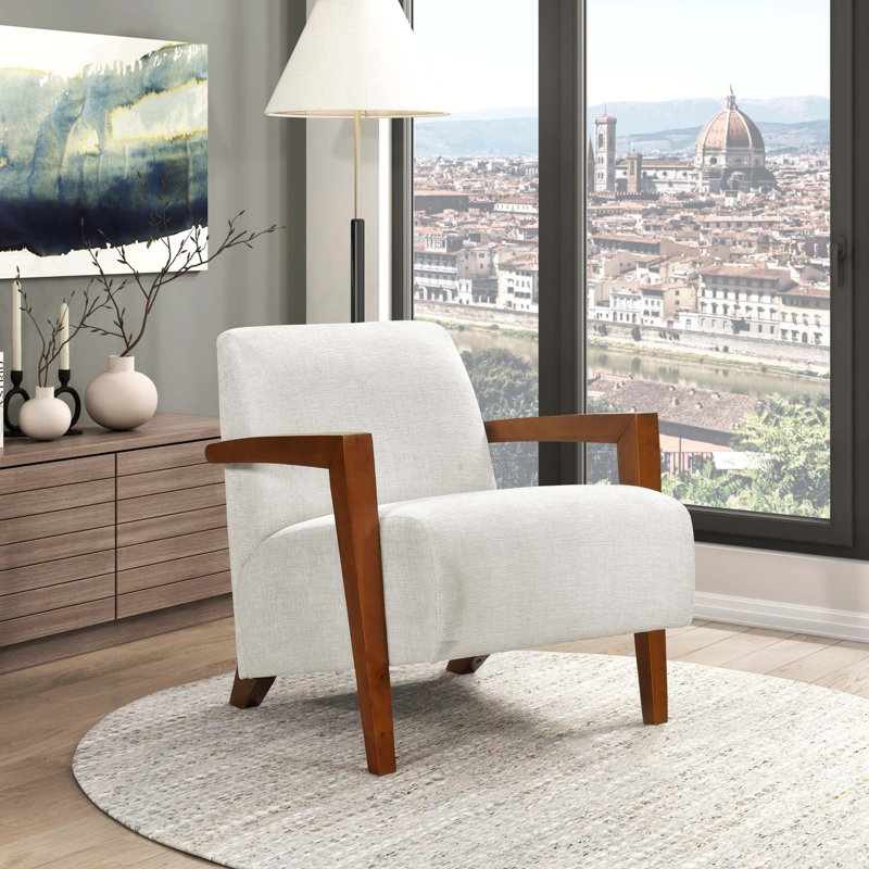 Fauteuil d'appoint moderne, Beige