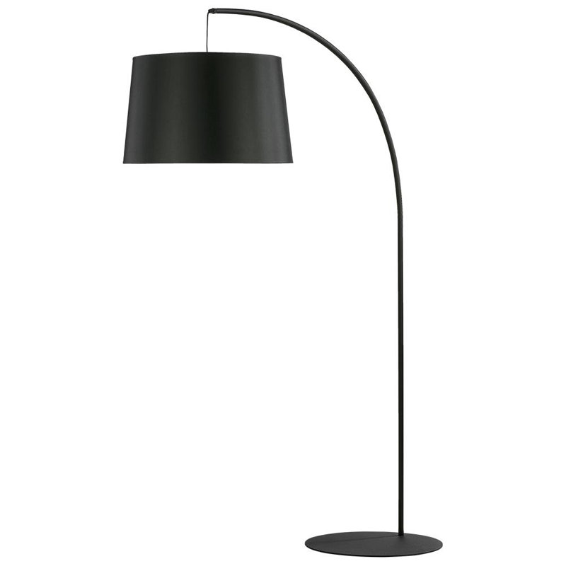 Avdie 200cm Arched Floor Lamp, Black