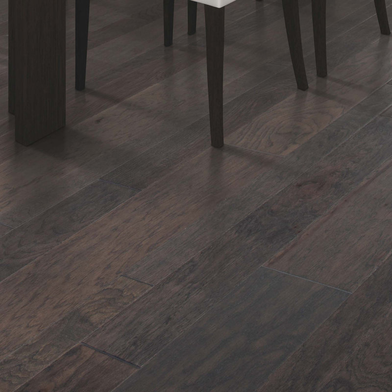 Planchers de bois franc d'ingénierie Wesick Heights Hickory de 3/8 po d'épaisseur x de largeur aléatoire x de longueur variable