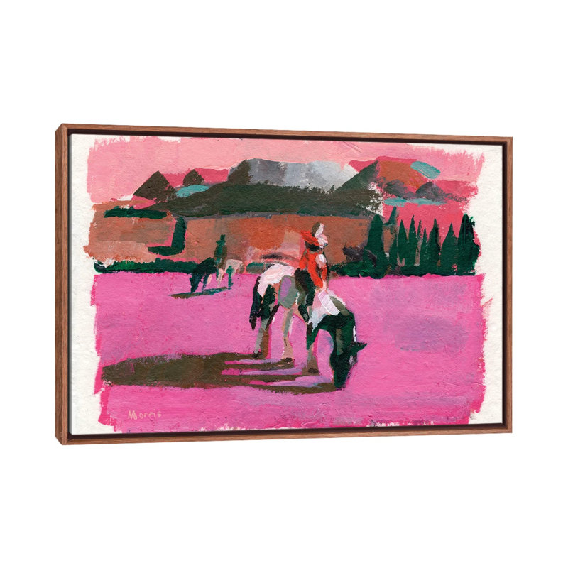 Pink Fields, 45.72 cm H x 66.04 cm W x 4.445 cm D, Classic Wood