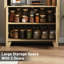 Bibliothèque de rangement arquée de 70,9 po de hauteur avec tablettes ouvertes et armoire (ensemble de 2)-702315611