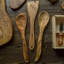 Spatule plate en bois d'olivier 12 po