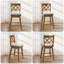 Tabouret de bar en bois massif Modern Farmhouse-1356897027-1356897054