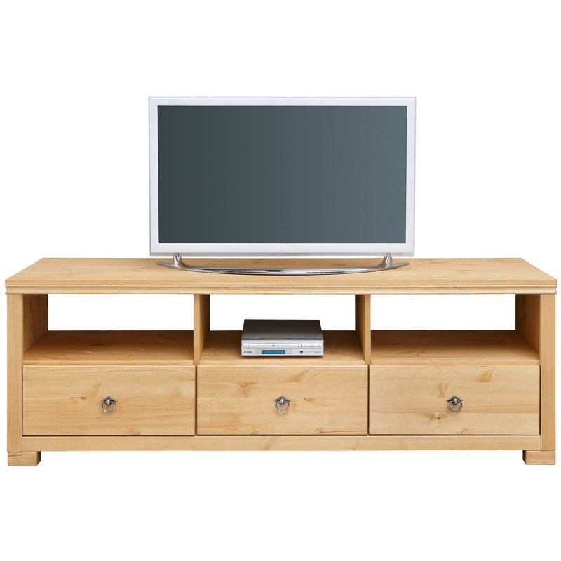 Unfinished TV Stand for TVs up to 65",  Natural Brown Oil