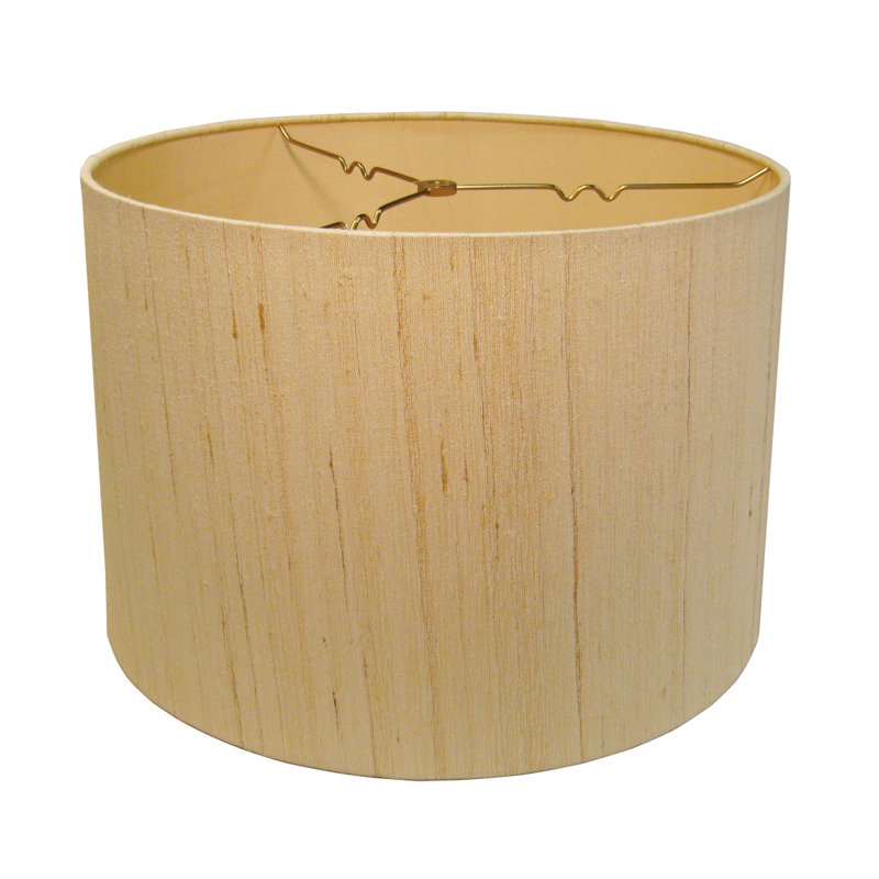 16" Inherent Slanted Drum Raw Silk Lampshade