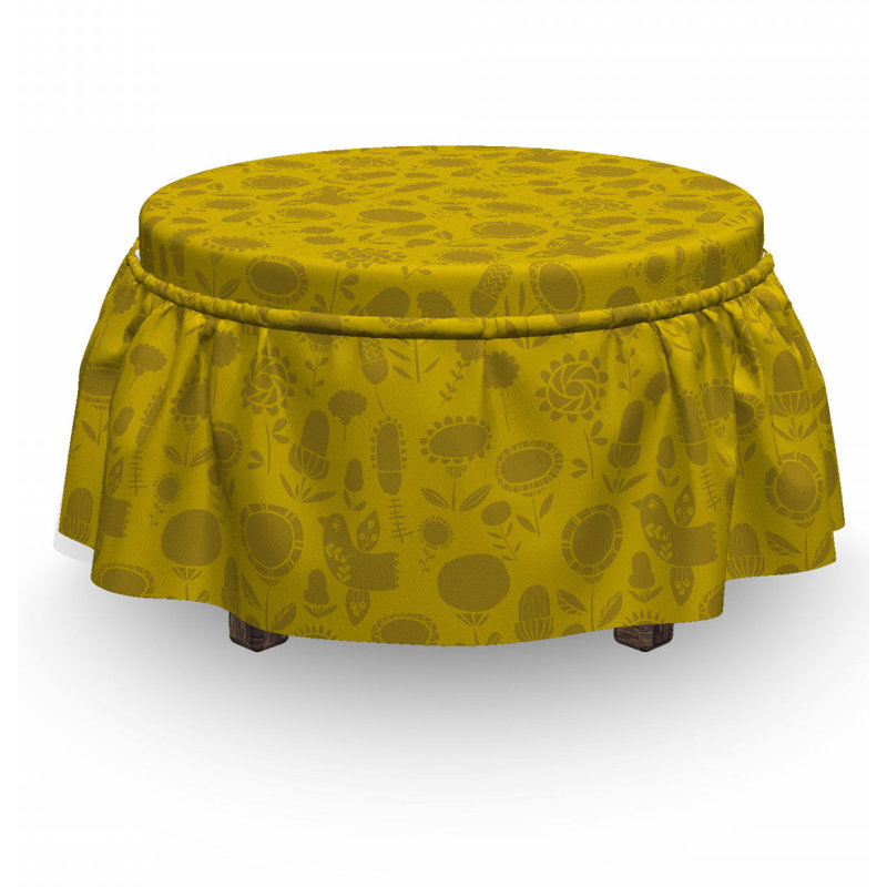 Box Cushion Ottoman Slipcover