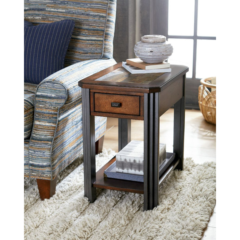 Meneses End Table with Storage