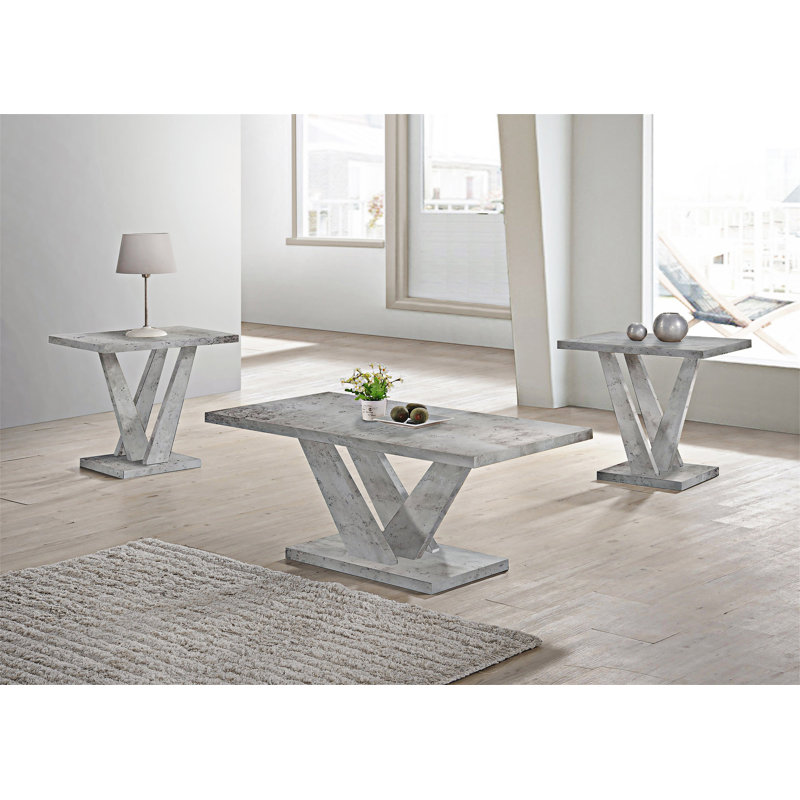 Contemporary Coffee Table Set Coffee Table And  End Tables Set
