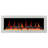 Litedeer Homes Latitude II ZEF48X 48" Smart Electric Fireplace | Ultra-Slim Wall Mounted & Recessed White Frame| HD Multi-Flame, Breathing Logs, App Control-93784672