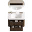 Armoire murale 30 tiroirs avec lavabo en céramique 30 po