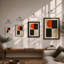 Study in Four Geometric - Framed Print-179375685-179375686