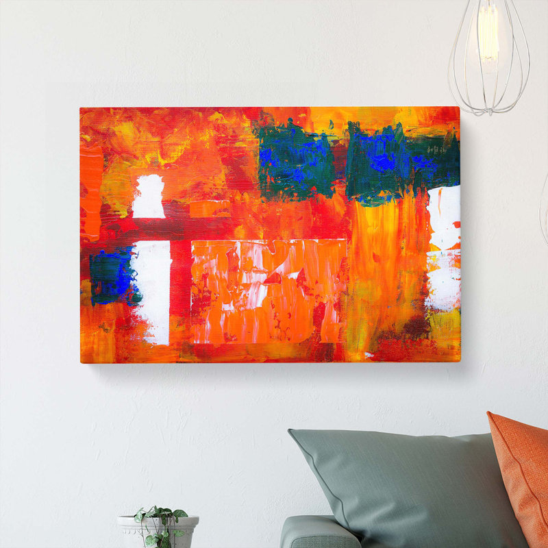 Abstract Art Painting Vol.247 by S.Johnson - Wrapped Canvas, 60cm H x 91cm W x 3cm D