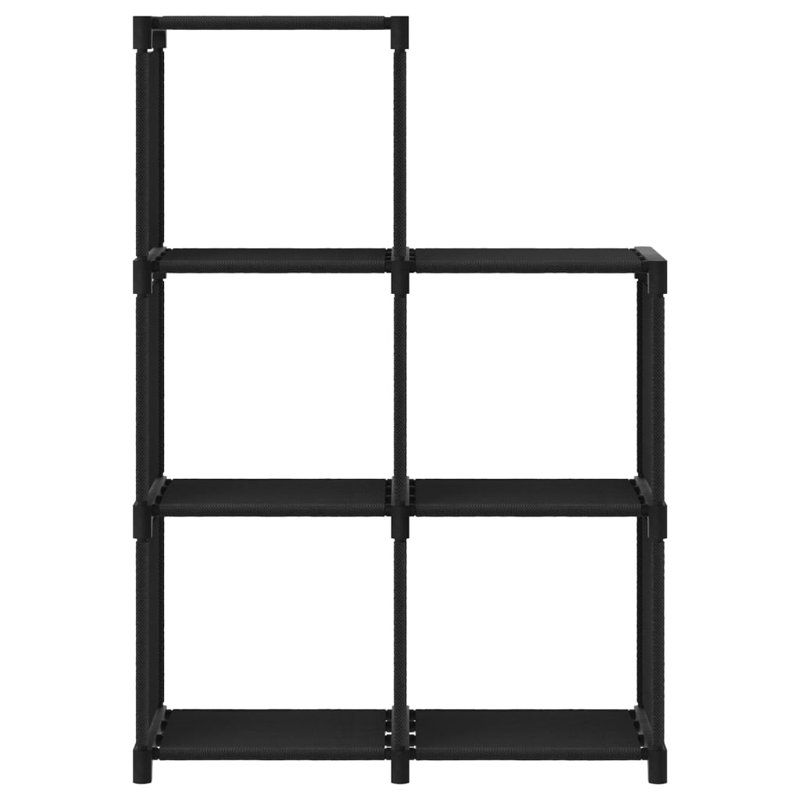Riaz 103cm W Metal Shelving Unit, Black