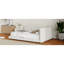 Grand lit tapissier beige - Structure portuaire avec structure en lin élégante-1598430175-1598430173