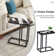 Auxter C Shaped End Table TV Tray Set