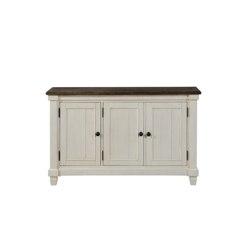Buffet de 58 po Otelia, armoire de salle à manger, crédence de bureau avec cadre en bois