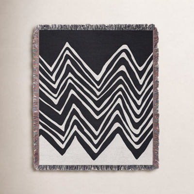 Addai Abstract Triangle Pattern Blanket 