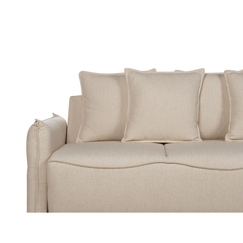 Angleica 3 Seater Sofa Bed, Beige