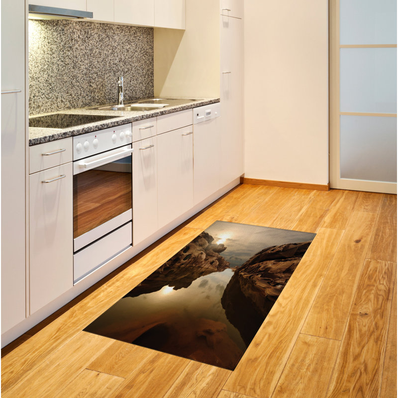 Sunrise Nature High Density Long Fiber Poly Threads Decorative Area Rug Carpet, Rectangle 2'7" x 5'
