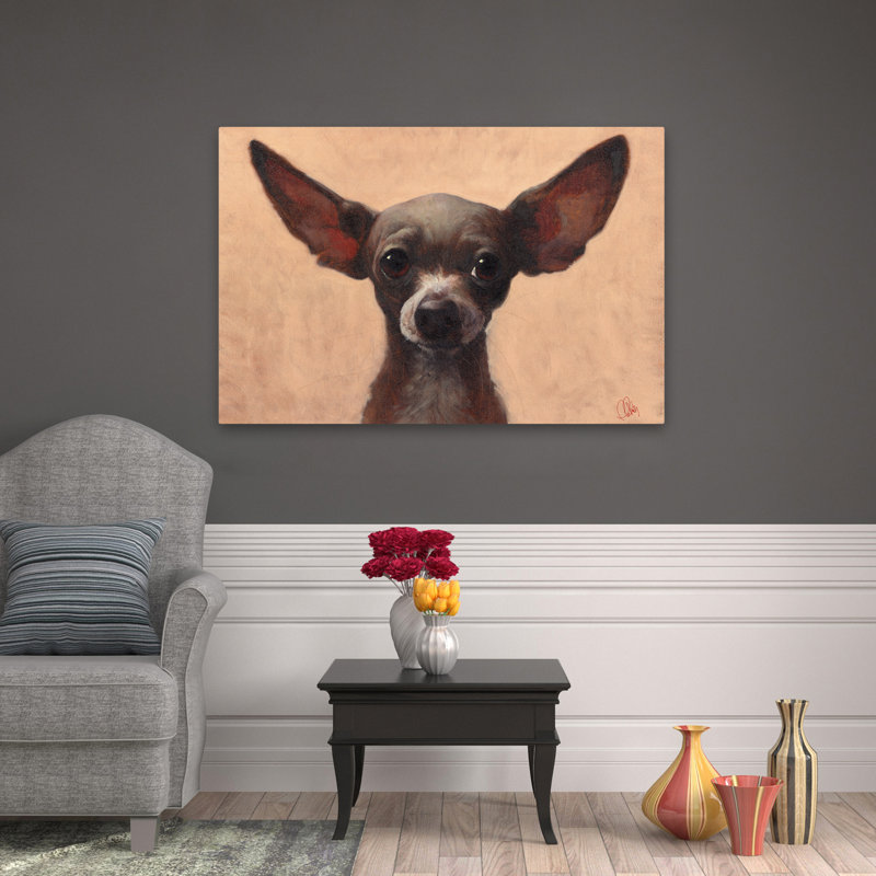 Chihuahua - animaux, art de chiens fantaisistes, H 32 po x l 48 po