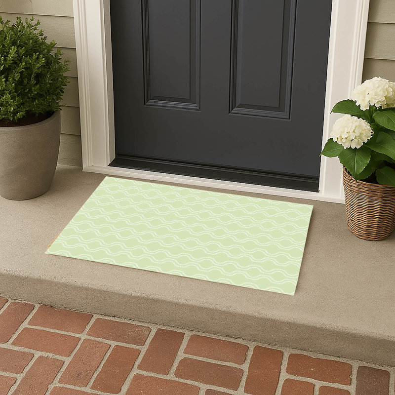 Paillasson Wavy Vine, Limette, L 17 po x L 24 po