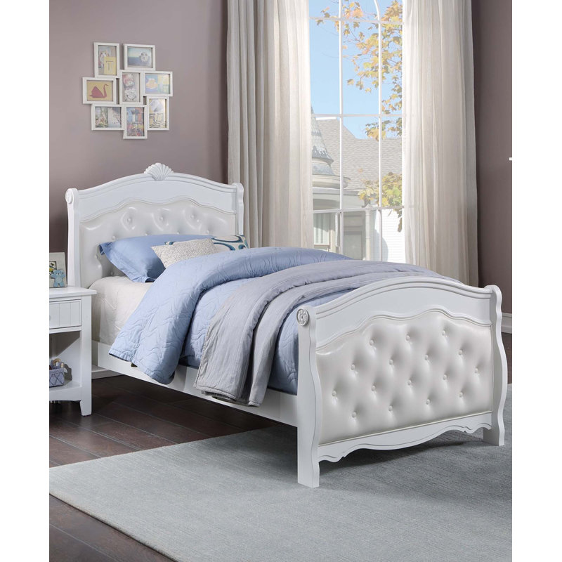 Lit de luxe traditionnel Youth, Double, Blanc