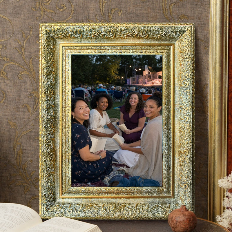 Cadre photo 3 lignes épurées avec affichage horizontal ou vertical Antique Gold 3 PCS 8 po x 10 po