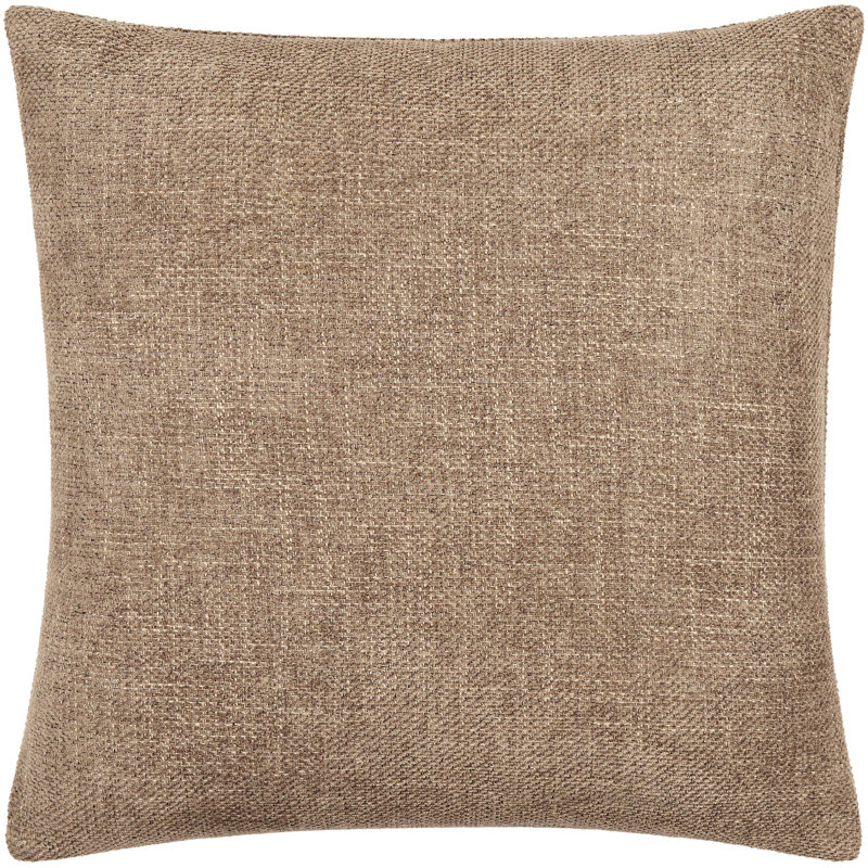 Housse de coussin Kamaili, Housse de coussin seulement - sans coussin, H 20 po x l 20 po, Brun