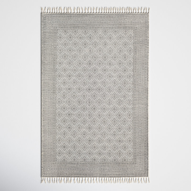 Janette Cotton Moroccan Indoor Rug, Rectangle 6' x 9'