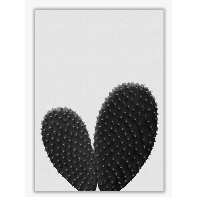 Heart Cactus - Print, No Frame, 42 cm H x 30 cm W x 1 cm D