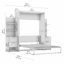 Lit escamotable avec tables de chevet et tablettes flottantes Osterman-193767064-193767046