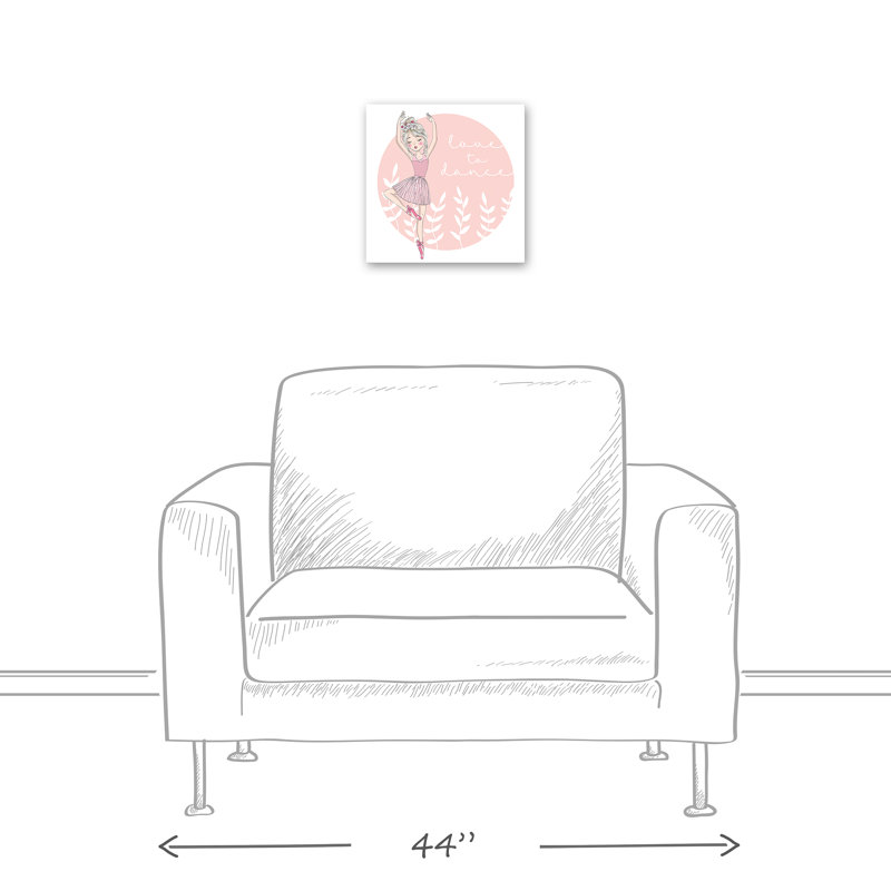 Art sur toile love to danse Planterra, H 12 po x l 12 po x P 1,25 po