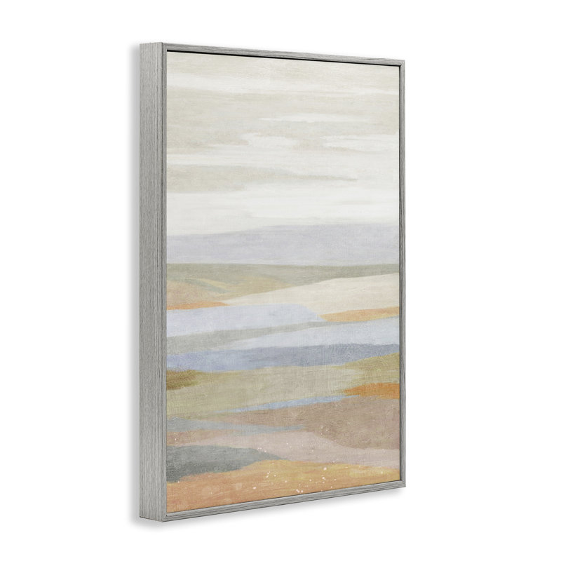 «Neutral Beach Dunes», estampe numérique encadrée par Suzanne Nicoll, Estampe numérique Farmhouse, H 24 po x l 16 po