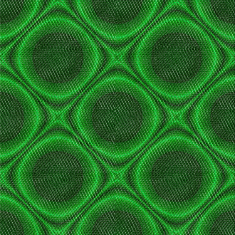 Tapis abstrait vert, Carré 7 pi