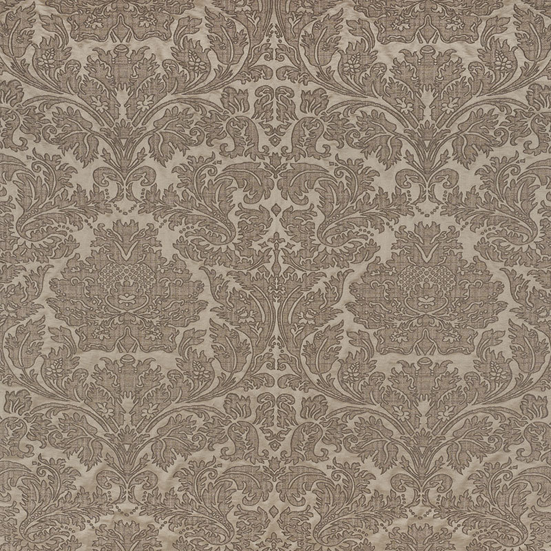 Belice Damasco Fabric, Pewter