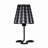 16" Traci Black Geometric Metal Table Lamp