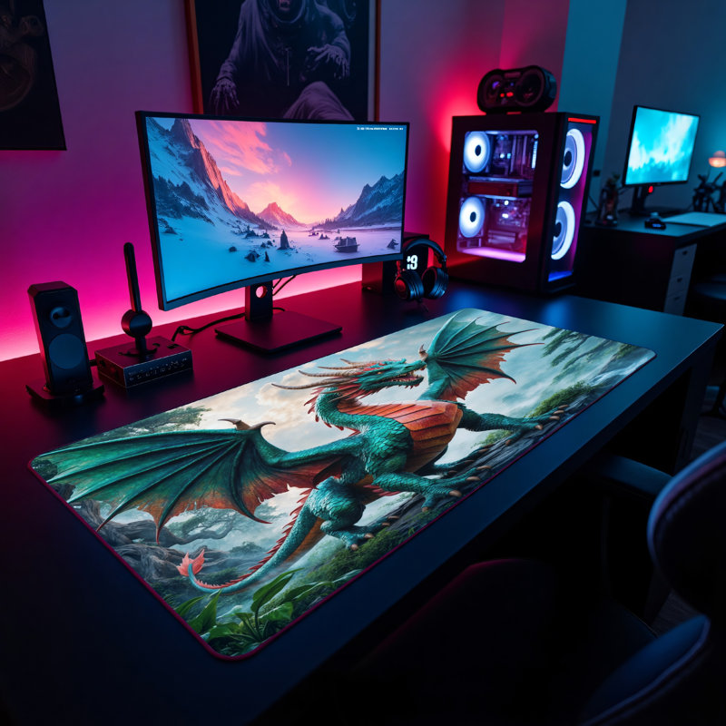 Polyester Desk Pad, 23.6x13.8