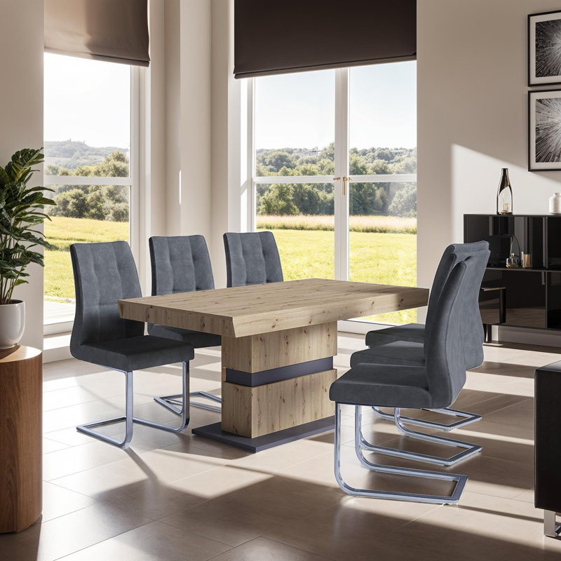 Datrick Extendable Oak Dining Table